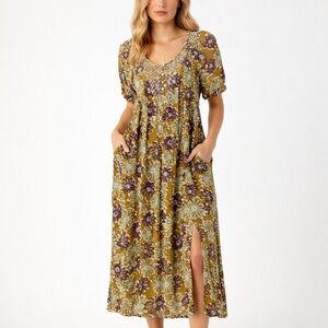 Free People Floral Boho Maxi Dress